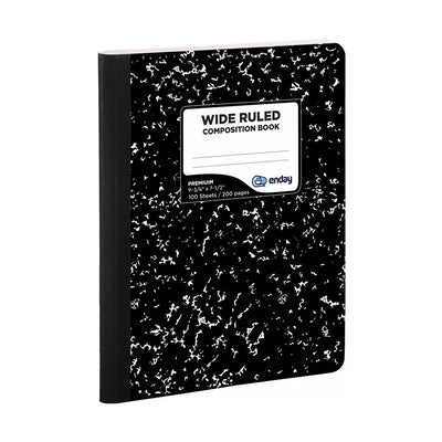 Composition Book, Black Marble 100 Ct.