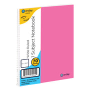 Spiral Notebook 1-Subject W/R 70 Ct