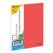 Spiral Notebook 1-Subject W/R 70 Ct