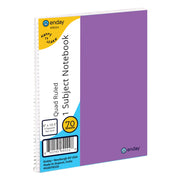 Spiral Notebook 1-Subject Quad-Ruled 70 Ct. 4-1"