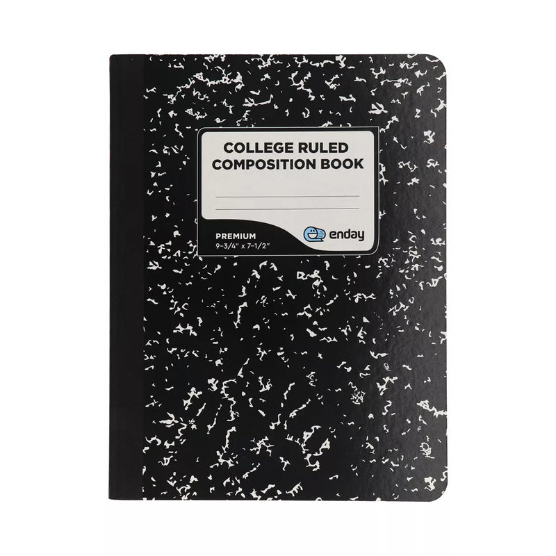 Composition Book, Black Marble 100 Ct.