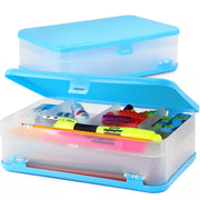 Pencil Case Jumbo Double Deck Organizer Box