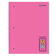 Spiral Notebook 3-Subject C/R 120 Ct.,