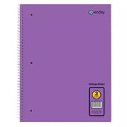 Spiral Notebook 3-Subject C/R 120 Ct.,