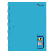 Spiral Notebook 3-Subject C/R 120 Ct.,