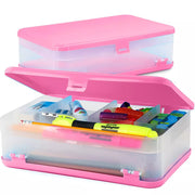 Pencil Case Jumbo Double Deck Organizer Box