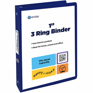 1″ O-Ring View Binder With 2-Pockets