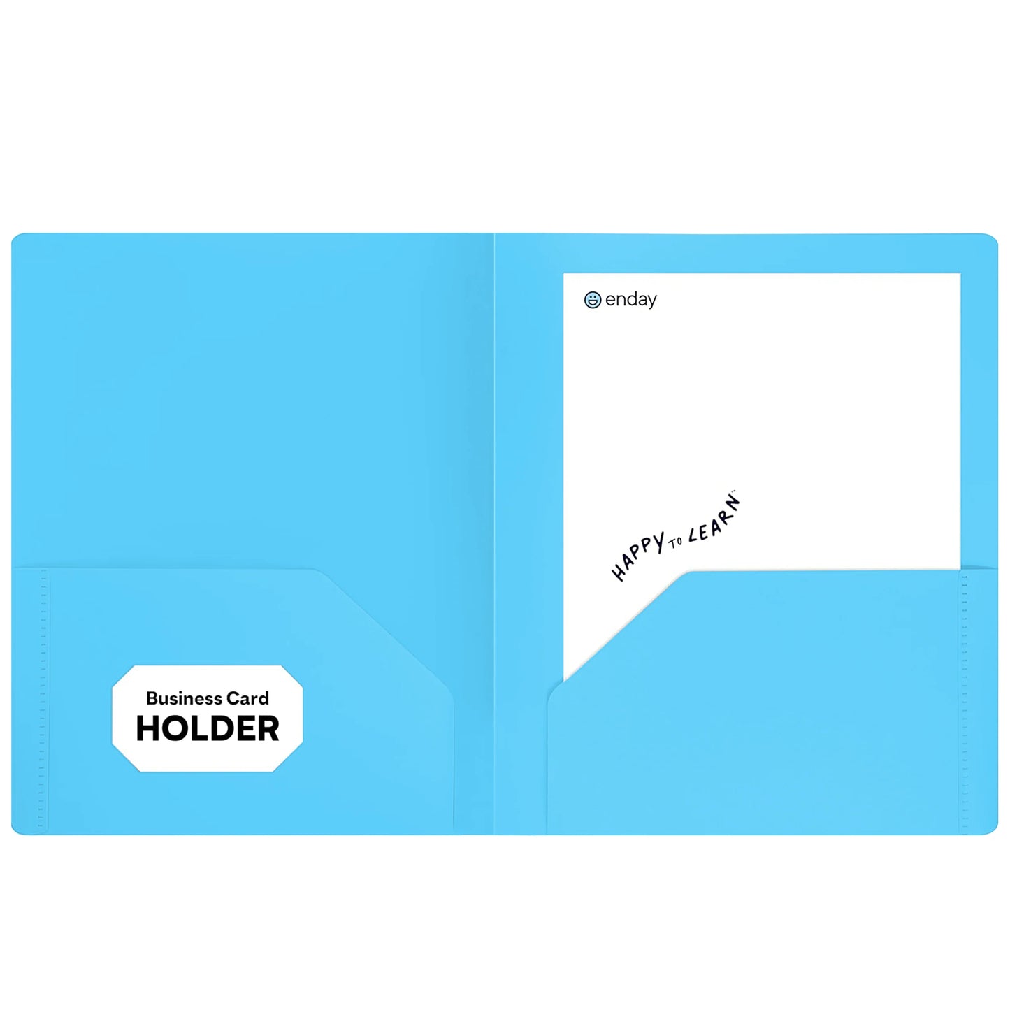 Poly 2-Pockets Portfolio Solid Color