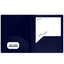 Poly 2-Pockets Portfolio Solid Color