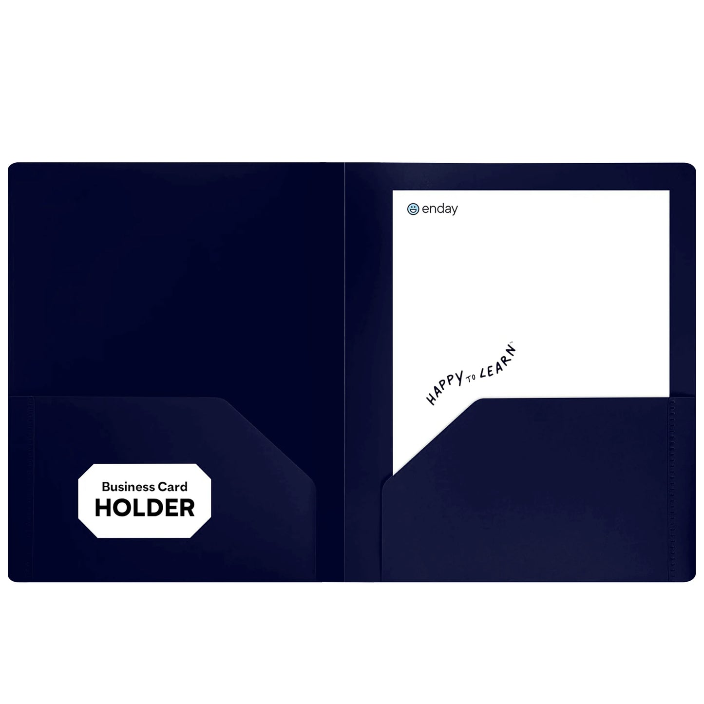 Poly 2-Pockets Portfolio Solid Color