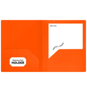 Poly 2-Pockets Portfolio Solid Color
