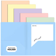 Poly 2-Pockets Portfolio Solid Color