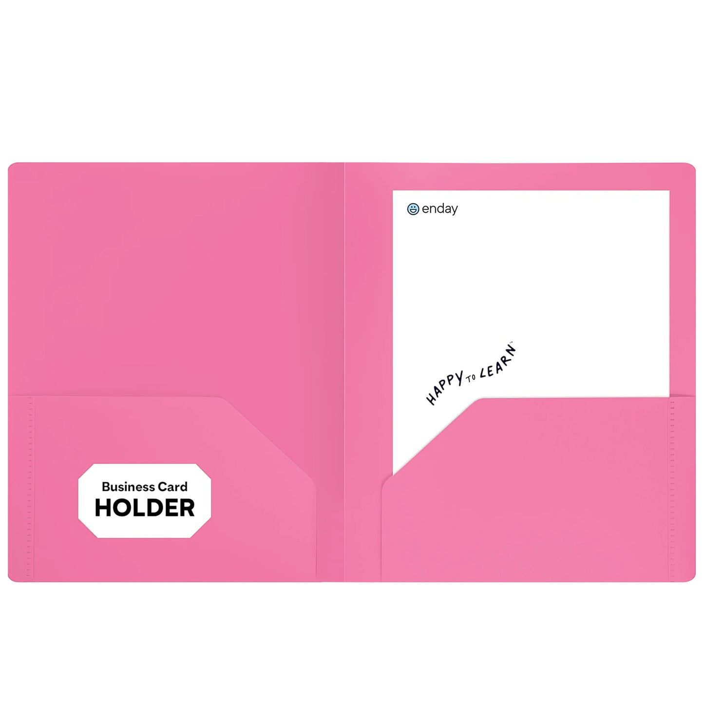 Poly 2-Pockets Portfolio Solid Color