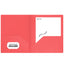 Poly 2-Pockets Portfolio Solid Color