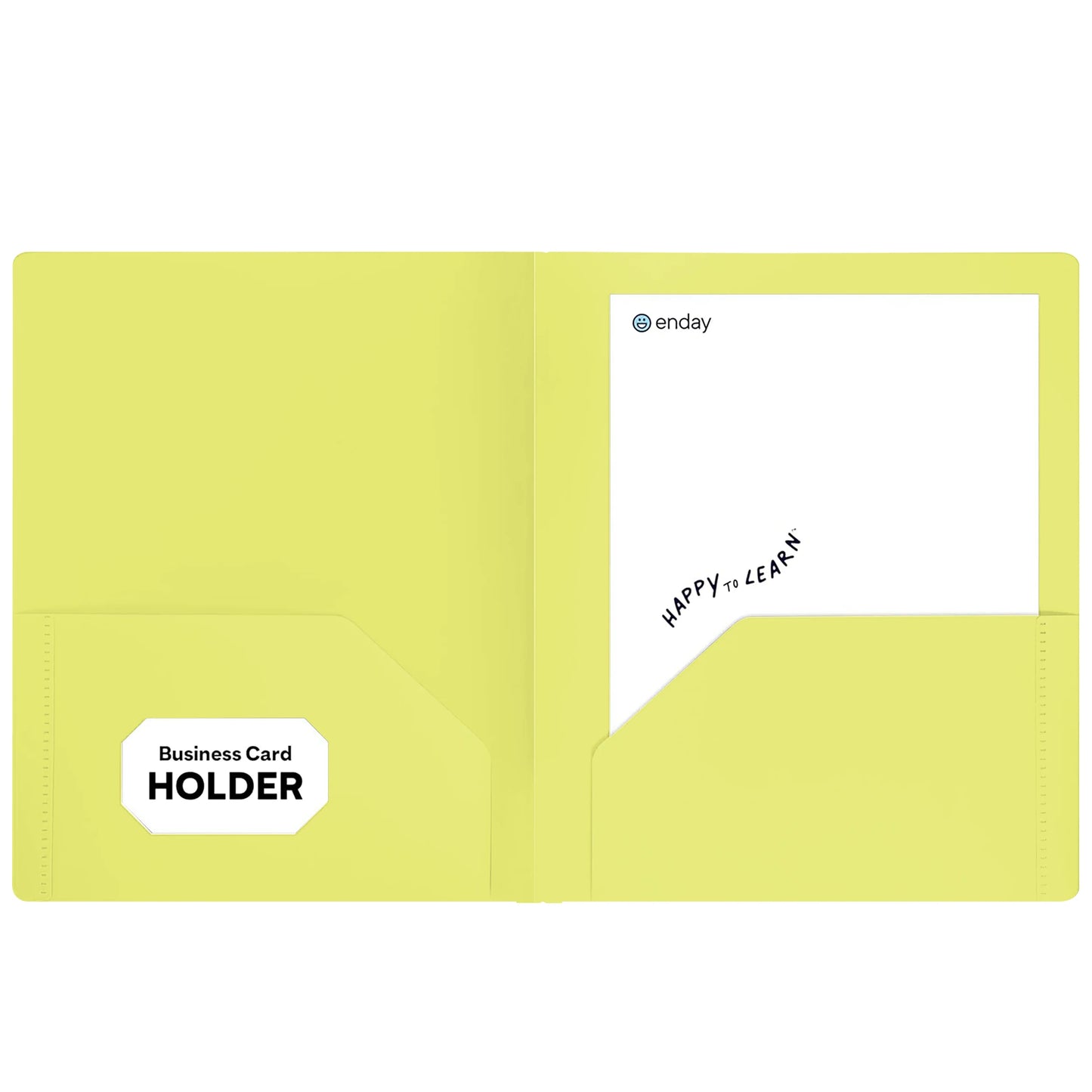 Poly 2-Pockets Portfolio Solid Color