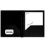 Poly 2-Pockets Portfolio Solid Color With 3-Prong