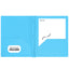 Poly 2-Pockets Portfolio Solid Color With 3-Prong