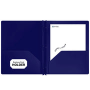 Poly 2-Pockets Portfolio Solid Color With 3-Prong