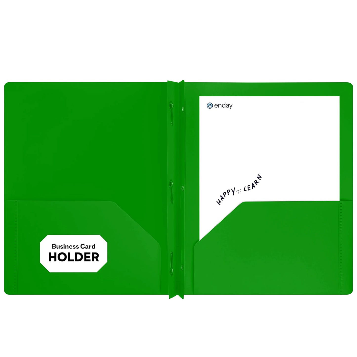 Poly 2-Pockets Portfolio Solid Color With 3-Prong