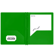 Poly 2-Pockets Portfolio Solid Color With 3-Prong