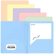 Poly 2-Pockets Portfolio Solid Color With 3-Prong
