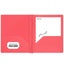Poly 2-Pockets Portfolio Solid Color With 3-Prong