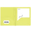 Poly 2-Pockets Portfolio Solid Color With 3-Prong