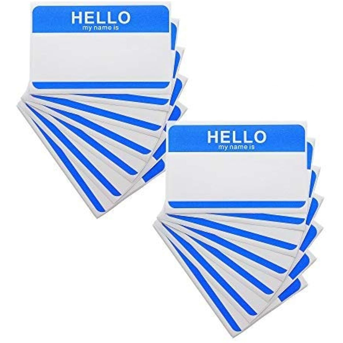 Hello My Name is Stickers Identification Badges Name Badge Label - Peel and Stick for School, Home & Office – 50 Stickers