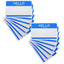 Hello My Name is Stickers Identification Badges Name Badge Label - Peel and Stick for School, Home & Office – 50 Stickers