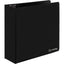 1 Inch 3 Ring Binder 1â€ Binder Black Clear View Cover with 2 Inside Pockets, Colored School Supplies Office and Home Binders â€“ by Enday