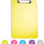 Plastic Clipboard Standard Size Blue, Translucent Low Profile Clip Board, Hangable Clipboard, 12.7â€ x 9â€, Holds 100 Sheets, Also Available in Green, Purple, Pink, Red, Grey, 1 Pc - by Enday