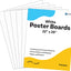Emraw Poster Board Lightweight Craft Backing Boards for Presentations Office Sign Blank Painting Board Smooth Surface Poster Sheets for School Pack of 5 (Black)