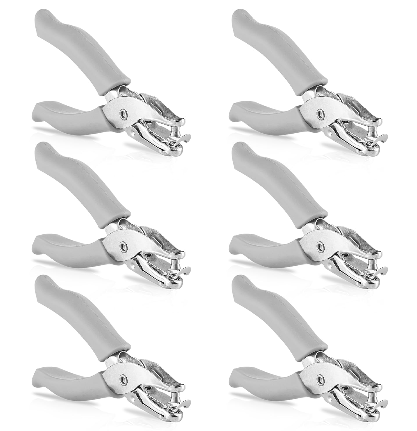 Single Hole Punch Metal Purple, 1/4â€ Hole Puncher with Soft Grip Handles for Paper and Crafts Round Circle Shape, for Kids and Adults, Also Available in Green, Pink, Red, Blue, Grey, 1 Pc â€“ by Enday