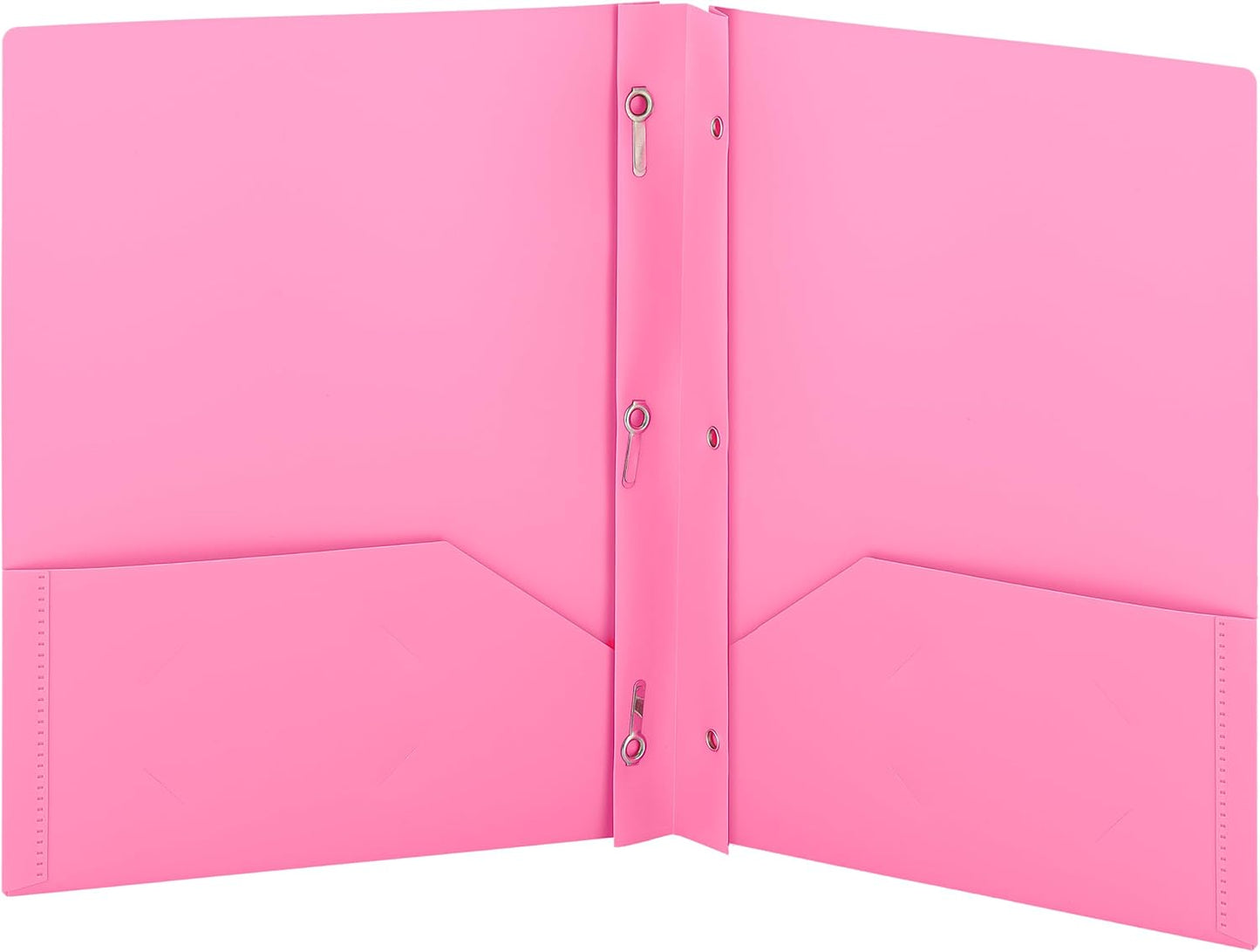 Plastic Folders with Pockets and Prongs Blue - Two Pocket Folder with Brads - 3 Prong Folders with Pockets for Letter Size Sheets, Also Available in Purple, Green, Red, Pink, and Grey, 1 Pc â€“by Enday