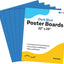 Emraw Poster Board Lightweight Craft Backing Boards for Presentations Office Sign Blank Painting Board Smooth Surface Poster Sheets for School Pack of 5 (Black)
