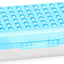 Enday Pencil Box Blue, Plastic Dots Pencil Case, Multipurpose Storage Utility Box Organizer with Snap Closure for Home and Office