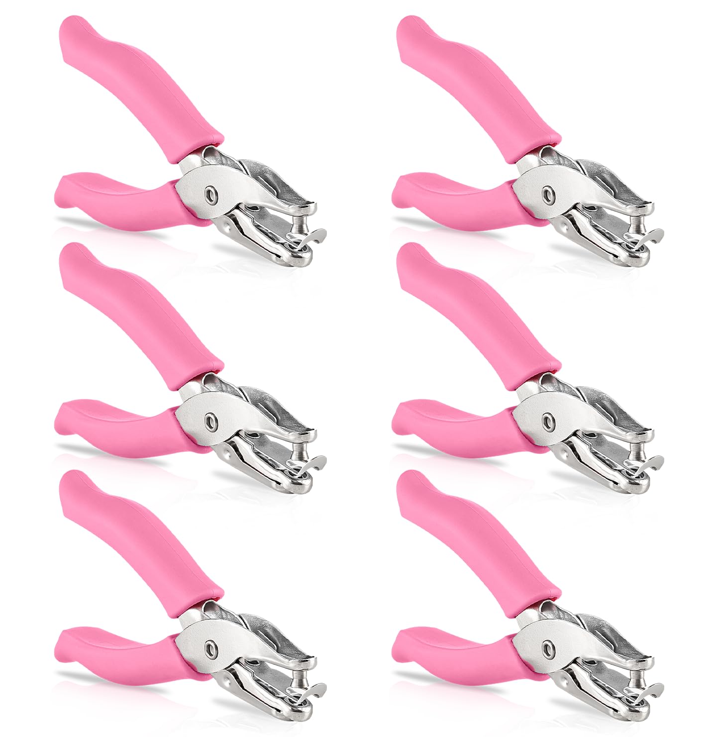 Single Hole Punch Metal Blue, 1/4â€ Hole Puncher with Soft Grip Handles for Paper and Crafts Round Circle Shape, for Kids and Adults, Also Available in Green, Pink, Red, Purple, Grey, 1 Pc â€“ by Enday