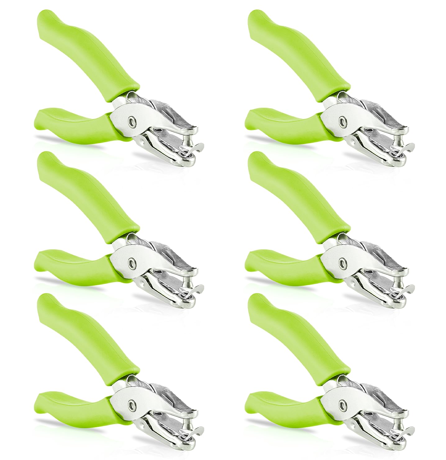 Single Hole Punch Metal Blue, 1/4â€ Hole Puncher with Soft Grip Handles for Paper and Crafts Round Circle Shape, for Kids and Adults, Also Available in Green, Pink, Red, Purple, Grey, 1 Pc â€“ by Enday