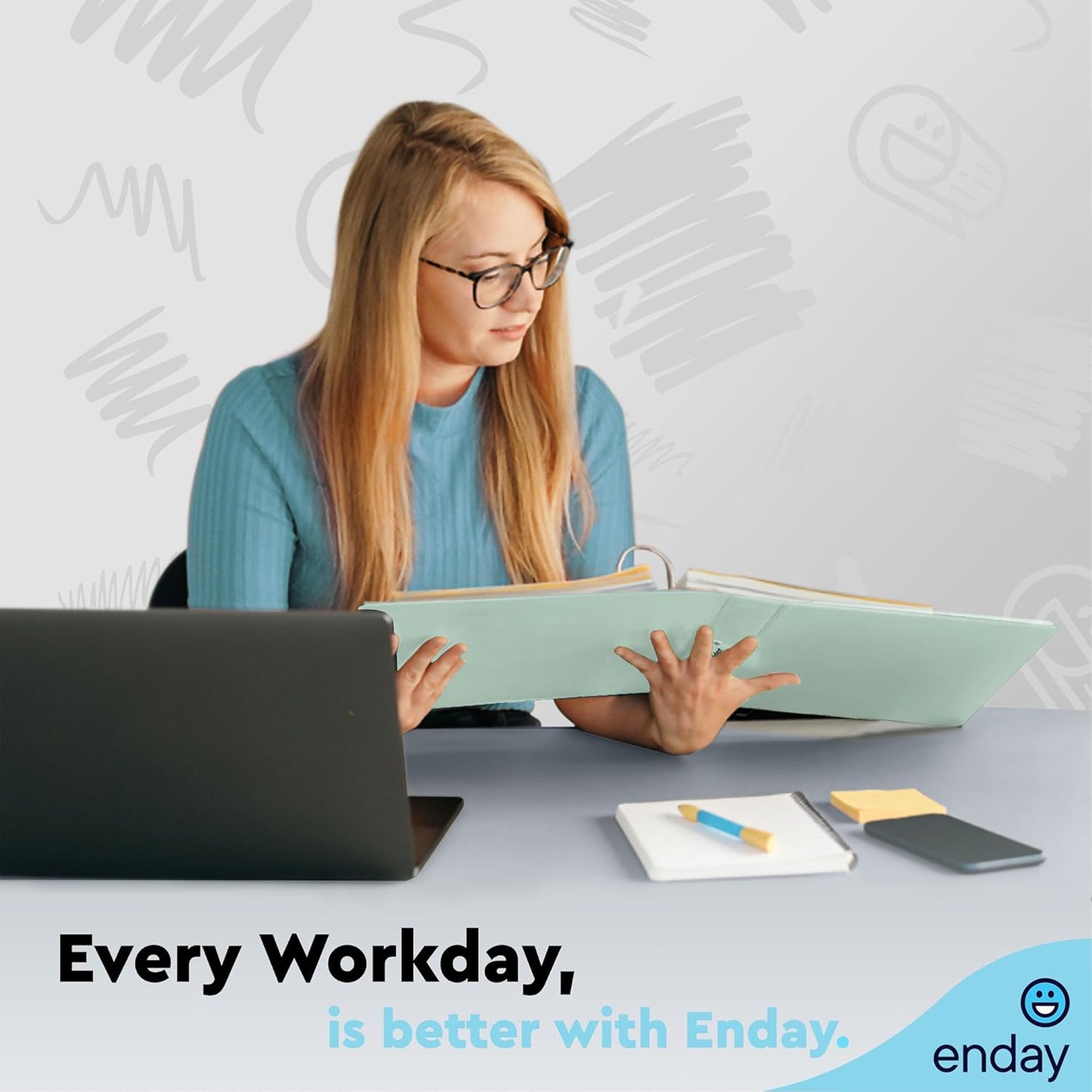 Enday Binders Pastel 3 Ring Binder, Clear View Cover for Letter Size 8.5 x 11'' Paper & 2 Inside Pockets, Ideal for School Supplies, Office, and Home (select inch size)