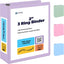 Enday Binders Pastel 3 Ring Binder, Clear View Cover for Letter Size 8.5 x 11'' Paper & 2 Inside Pockets, Ideal for School Supplies, Office, and Home (select inch size)