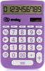 Enday Solar Powered 12-Digit Calculator - Blue, Large Display, Perfect for Office & School