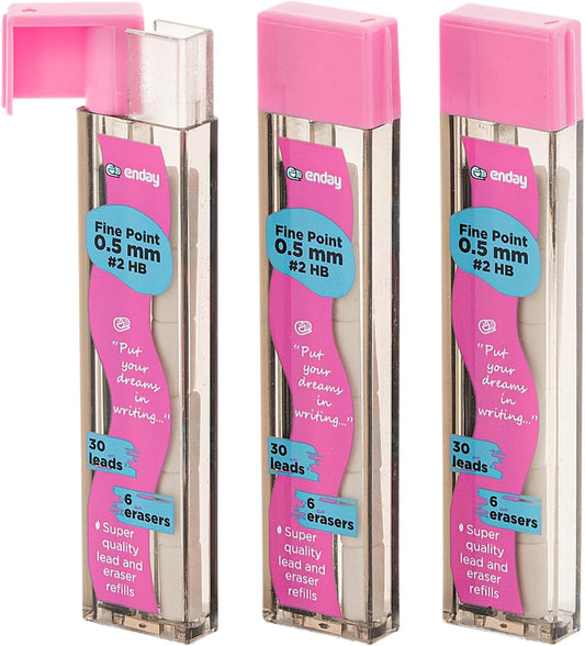 Eraser And Lead Refill Tube (3/Pack)