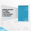Enday Steno Pads Spiral 6 x 9 inches, Gregg Rule White Paper, 80 Sheets Steno Notebook for writing in Pink, Purple, Green, Blue, Red, Grey, Color May Vary (3 Pack)