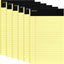 Emraw White Jr. Perforated Edge Legal Ruled Universal 50 Sheets Letter Writing Pad- 50 Ct. 5" x 8" inch (Pack of 6)