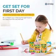 Enday Back to School Supplies Kit - Grades K-5, 83 Piece Back to School Supplies Kit,