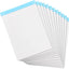Emraw White Micro Perforated Edge Legal Ruled Universal 50 Sheets Letter Size Writing Pad- 50 Ct. 8.5" X 11.75" (Pack of 12)