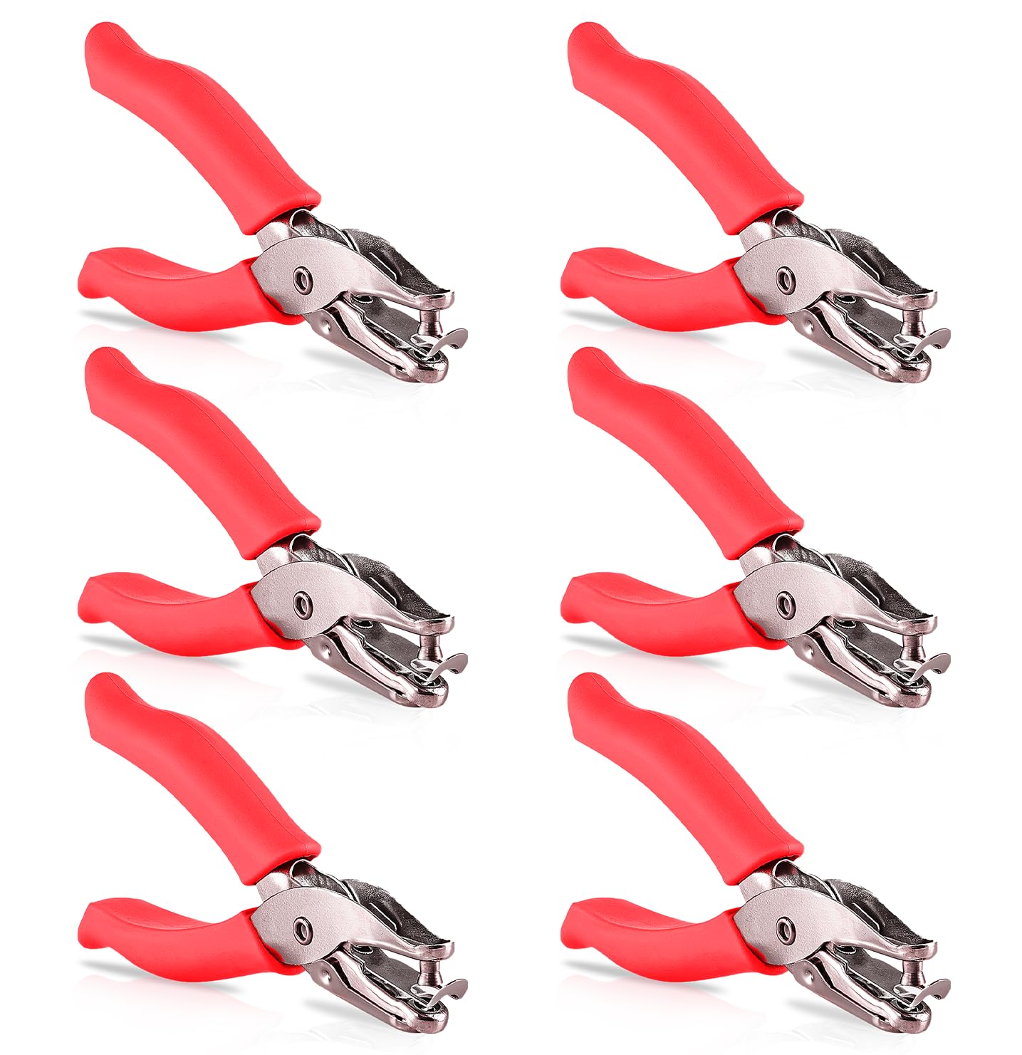 Single Hole Punch Metal Blue, 1/4â€ Hole Puncher with Soft Grip Handles for Paper and Crafts Round Circle Shape, for Kids and Adults, Also Available in Green, Pink, Red, Purple, Grey, 1 Pc â€“ by Enday