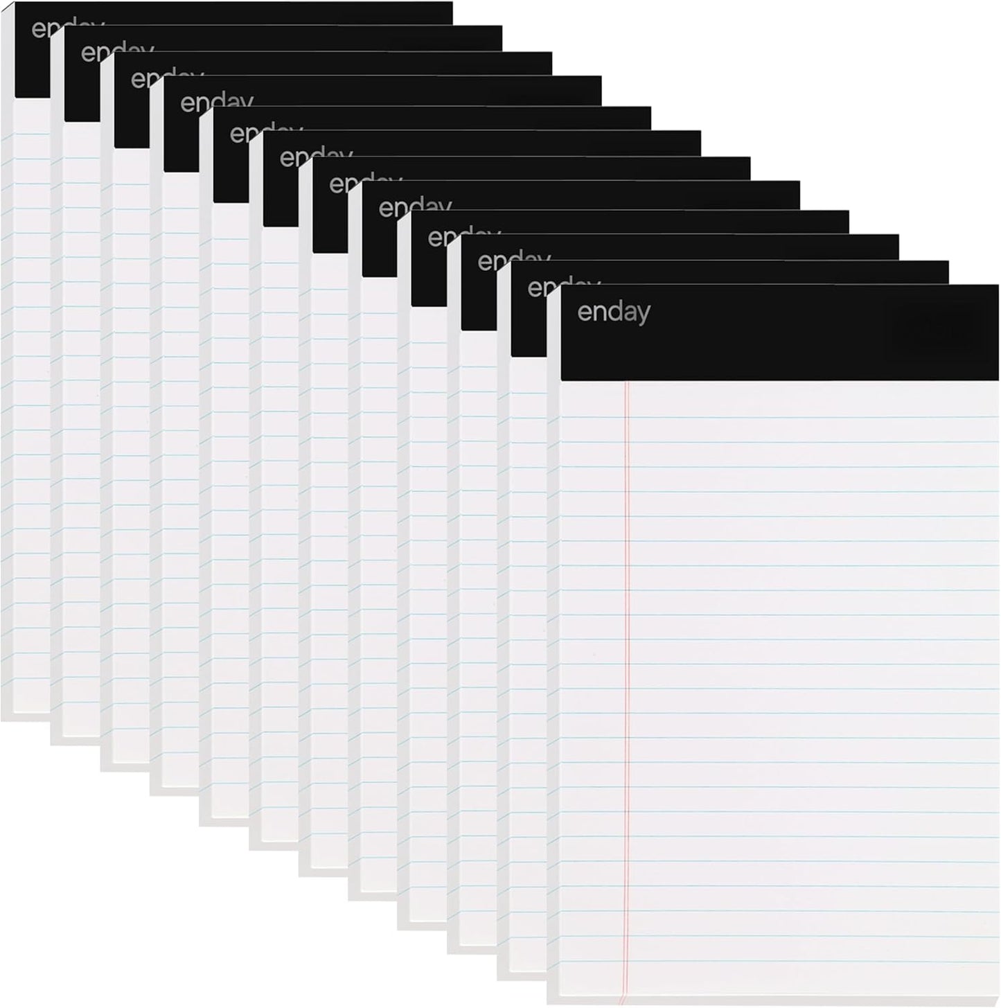 Emraw White Jr. Perforated Edge Legal Ruled Universal 50 Sheets Letter Writing Pad- 50 Ct. 5" x 8" inch (Pack of 6)