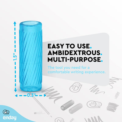 Emraw Soft & Squishy Gel Pencil Grips Assorted Colors (30 Pieces)