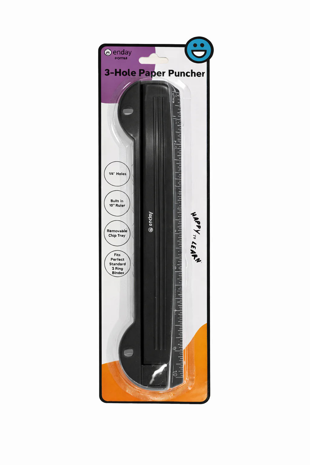 Portable 3-Hole Paper Punch